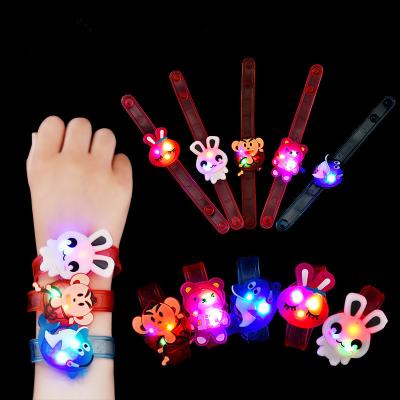 China Safety Led Kids Bracelet Cheap Toy Light Up Led Wrist Band Watch Kids Party Flashing Gift for sale