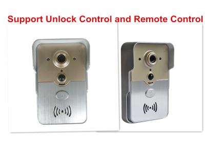 China Silver Home Security Camera Doorbell , Smart Home Video Door Phone 1 Million Pixel for sale