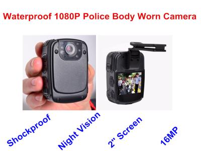 China 2'' LCD Screen Body Worn Video Camera / Body Worn Camera With Night Vision for sale