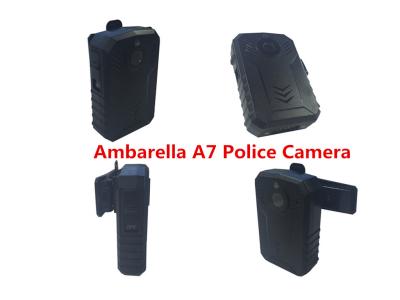 China Video de la policía de Ambarella A7 GPS 1080P cámara granangular de 140 policía IP68 del grado en venta