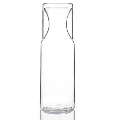 中国 Hot sale Borosilicate Glass Water Carafe With Tumbler 販売のため