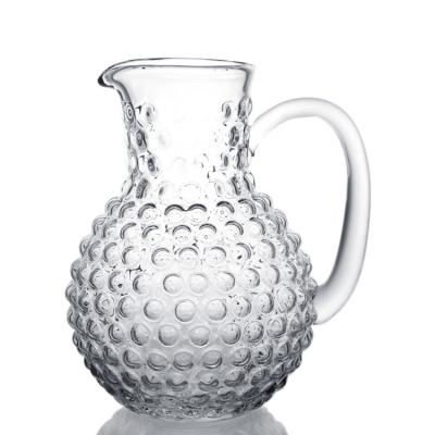 China Wholesale Bubble Collector Make Cheap Round Multifunctional Glass Pitcher Te koop