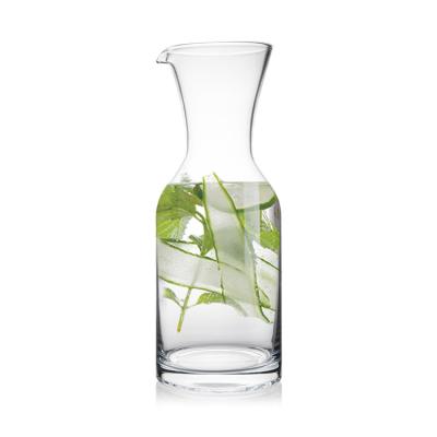 China Wholesale Water Drinking Bottle Glass Transparent Glass Pitcher Carafe Te koop