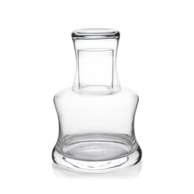 China High Capacity Handmade Round Transparent Glass Pitcher Set With Tumbler Te koop