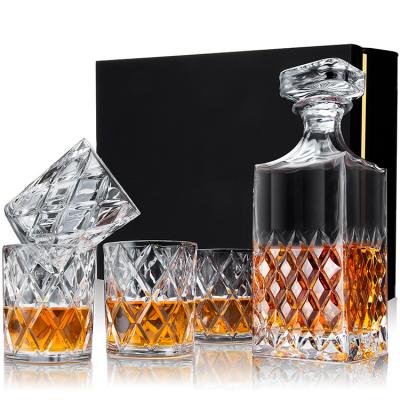 Китай Wholesale Fashion High Quality Lead-Free Crystal Luxury Whiskey Decanter Set продается