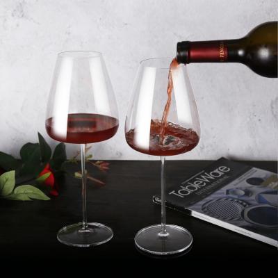 중국 High Quality Custom Wine Glass Clear Lead Free Crystal Goblet Luxury Gift Set 판매용