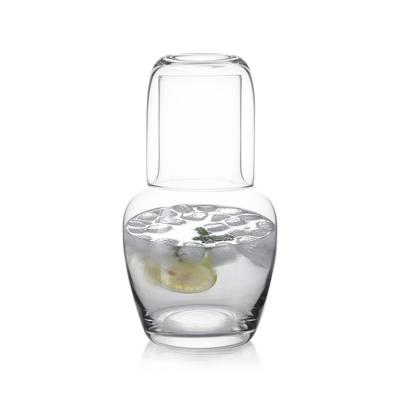 Chine 1L handmade Glass Water Carafe With Tumbler à vendre