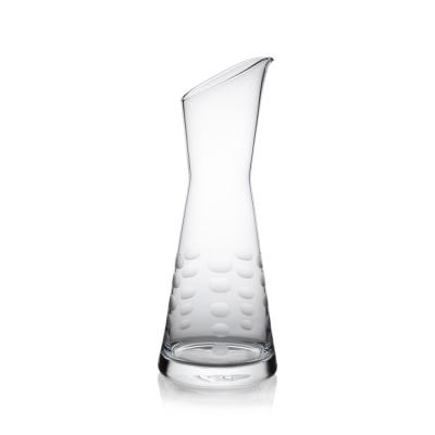 China Lead Free Crystal High Quality Handblown Carafe Set with Point Decoration Te koop