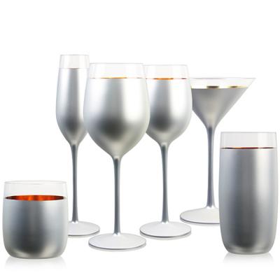 중국 Wine Glass Set Crystal Spray Goblet Cocktail Glass Wine Glass Set Gift Glass 판매용