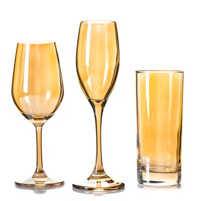 Китай 2022 New Color Lead-Free Crystal Glass Goblet Glass Gift Wine Glass Set продается