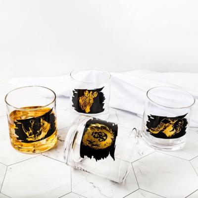 China Professional Custom Lead-Free Crystal Whiskey Glass Pattern Printing Glass Gift zu verkaufen