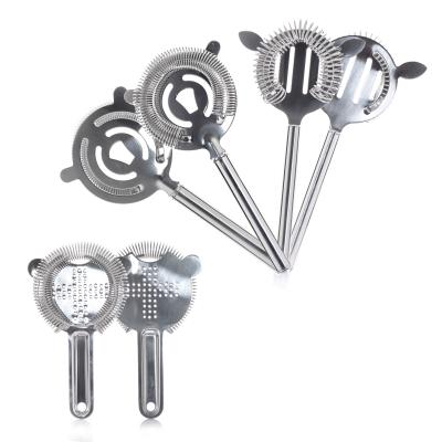 China Factory Custom Cocktail wine filter professional metal stainless steel strainer hot sale drink mesh strainer en venta