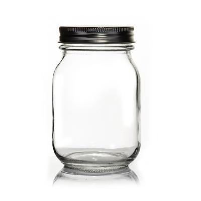 Chine Wholesale Jar Food Storage Canister Transparent Borosilicate Glass With Metal Cover à vendre