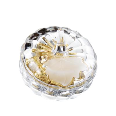 Κίνα Clear Frost Decorative Pumpkin Candy Storage Canister Transparent Candy Dish προς πώληση