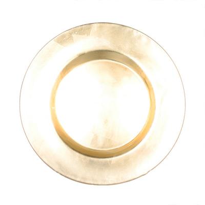 China High Quality Gold Spraying Glass Charger Plate for Dinnerware Te koop