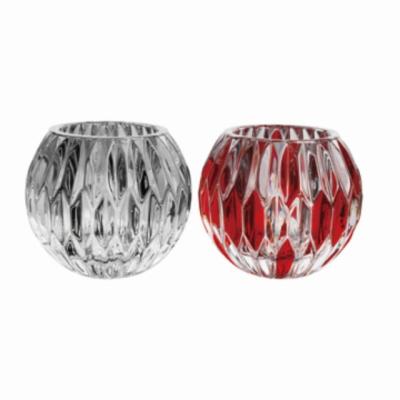 Cina Tea Light Ball Candle Holder Lead Free Crystal Glass Creative Party Celebration Decoration in vendita