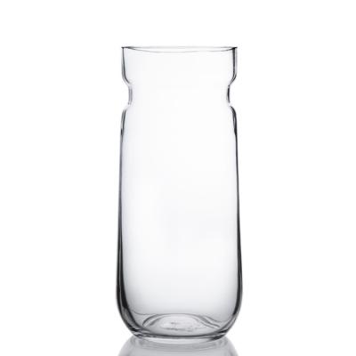 중국 Wholesale Home Decorative Clear Flower Glass Vase factory 판매용