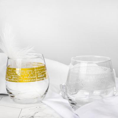 China Fashion new style clear glass goblet wine glass gift set lead-free crystal glass cup Te koop