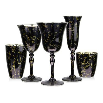 China Best Selling Spray Color Drinking Glass Glass Gift Wine Glass Set Factory Direct Sales en venta