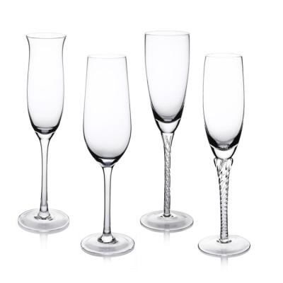 Κίνα Τα χειροποίητα γυαλιά CHAMPAGNE Coupe, 4Set καθαρίζουν τα γυαλιά κρασιού για το εστιατόριο προς πώληση