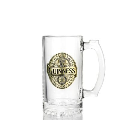 Cina 470ml Crystal Beer Glass With Handle trasparente promozionale in vendita