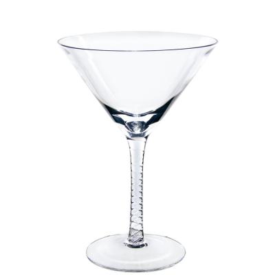 China Transparant stamde Wijnglazen, Crystal Cut Martini Glasses Hotel-Gebruik Te koop