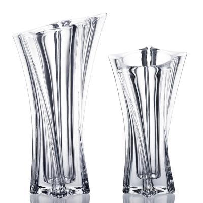 Chine Vase en verre transparent à 2 tailles, vase en verre clair à Tableau pour la décoration à la maison à vendre