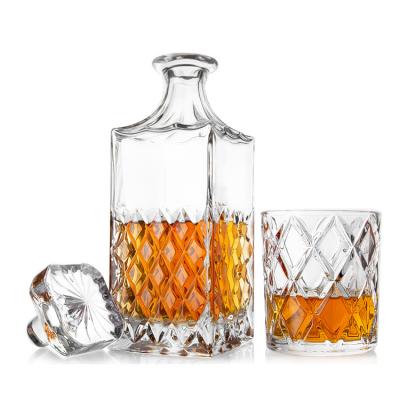 China 850ml van de het Glaswhisky van het huisglaswerk Inzameling van de Karaf de Vastgestelde Klassieke Oxford Te koop