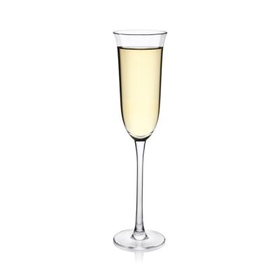 Cina 160ML mano Crystal Champagne Flutes trasparente saltato in vendita