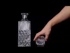 European Style Glass Whiskey Decanter & Liquor Decanter 1250ML With Glass Stopper