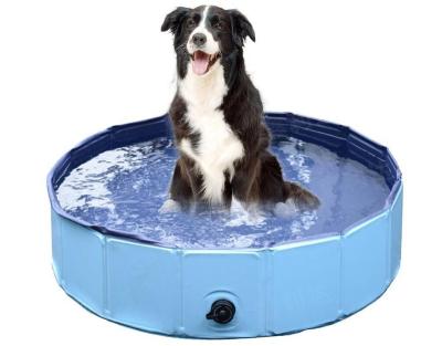 China Sustainable Collapsible PVC Dog Cat Swimming Pool Wash Pond Dog Tub Dog Tub Bed Large Big Dog Pool for sale