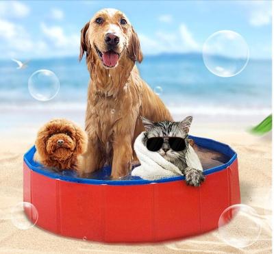 China Viable Collapsible Bathing Pool Pet Pool Dog Bathtub Swimming Tub Pet Bathtub Foldable Bathing Pool For Dogs Cats Kids Drop Shipping for sale