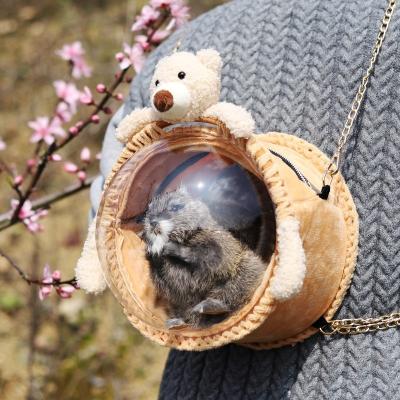 China Breathable Chinchilla Take Out Branch Flower Hamster Pet Dog Small Body Bag Small Animal Bag Rat Take-Out Bag for sale