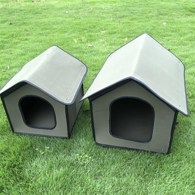 China Breathable Indoor Outdoor Nest House Cat Litter Kennel Stray Pet Waterproof Rainproof Tent for sale