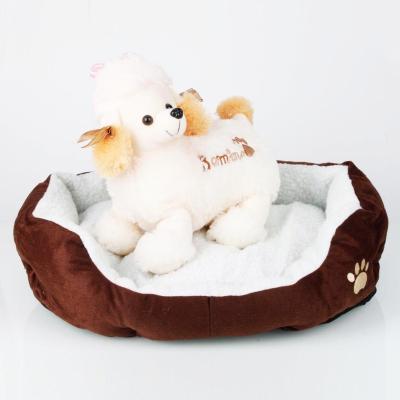 China Soft Winter Plush Kennel Pet Bed Heating Dogs Cat Lounger Nest Dog Waterproof Cashmere Dog Room Sneakers Bed Bed for sale