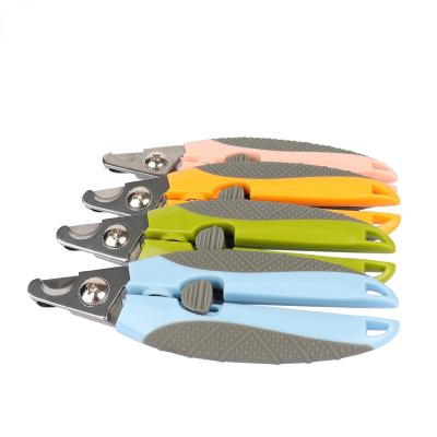 China Viable Multicolor Trimmers Toe Care Stainless Steel Grooming Clippers Cat Claw Cutter Grooming Trim Dog Pet Nail Clippers Scissors for sale