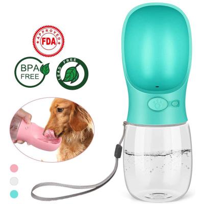 China Portable Dog Breathable Water Bottle Drinking Feeder For Dogs Cat Outdoor Travel Puppy Water Dispenser Bowl Pet Leak-Proof Bottle for sale