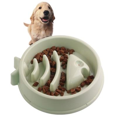 China Sustainable Pet Feeder Fish Shape Slow Dog Bowl Bloat Stop Food Healthy Interactive Feeding Puppy Dish Dish Dog Bowl for sale