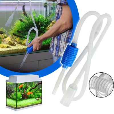 China Stocked Semi-automatic Siphon Vacuum Pump Water Switch Gravel Water Filter Aquarium Remover for sale