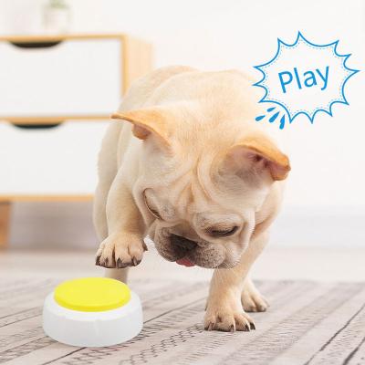 China Carry Voice Recording Sound Button Easy Talking Plastic Recordable For Kids Dog Dog Interactive Toy Answering Buttons Makers for sale