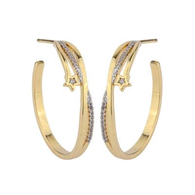 China Environmental Friendly Gold Plated Fancy Earrings For Party Girls for sale