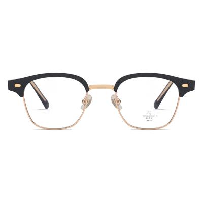 China High quality TR90 retro anti-blue eyebrow glasses can be fitted with unisex single myopia glasses for sale