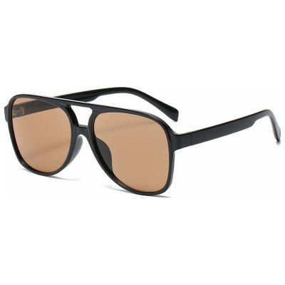 China New Trend High Quality 2021 Retro Sunglasses Unisex PC Material Lightweight Color Sunglasses for sale