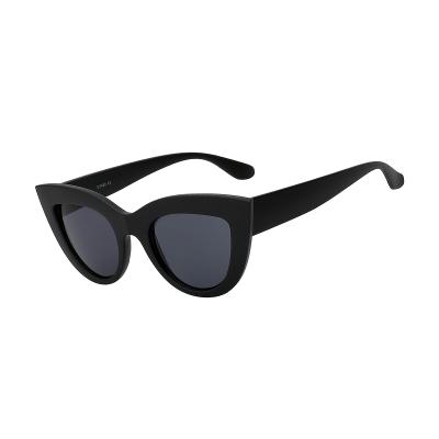 China Fashion sunglasses wholesale unisex vintage cateye sun glass big eye plastic sunglasses for sale