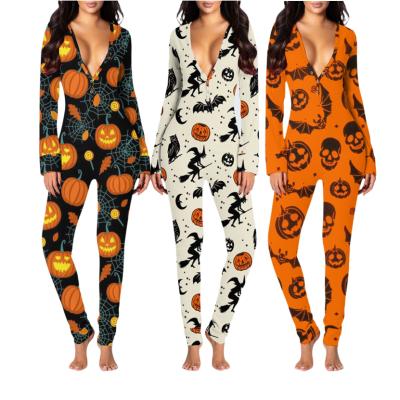 China 2005 Hot Sale QUICK DRY Onesie Women's Onesie Pajamas Festival Romper Jumpsuits Halloween Women Adult Onesie Pajamas for sale