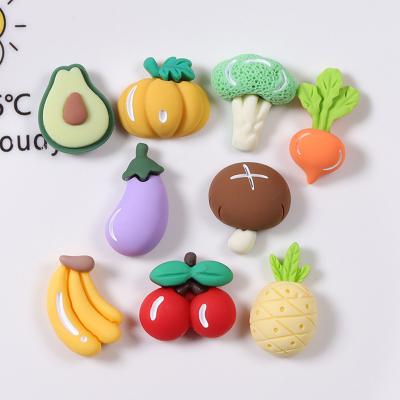 China China Wholesale Resin Pumpkin Charms Flat-back Resin Cabochons Stickers For DIY Mud Craft Toys for sale