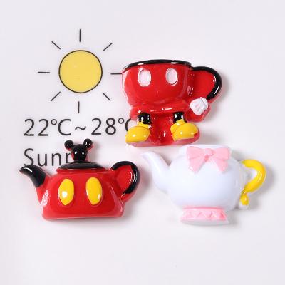 China China Wholesale Simulation Mickey Teapot Cup Accessories Slime Epoxy Resin Charm For Micro Scenery Phone Case for sale