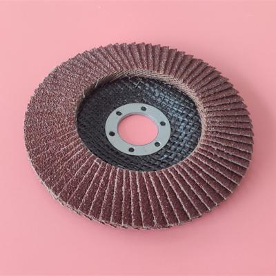 China 5 Inch T29 Alumina Fiberglass Backing Fin Sanding Disc For Metal Polishing Wheels 125x22.2mm for sale