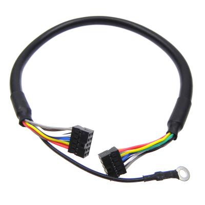 China Good Hours Double Array DP Power 12v USB Transfer Cable Electrical Connector 10 Pin For Computer for sale