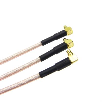 China Telecom CRC9 Communication RF Pigtail Wire Connector F To CRC9 F Female To Right Angle RG316 Crimp Pigtail Cable for sale